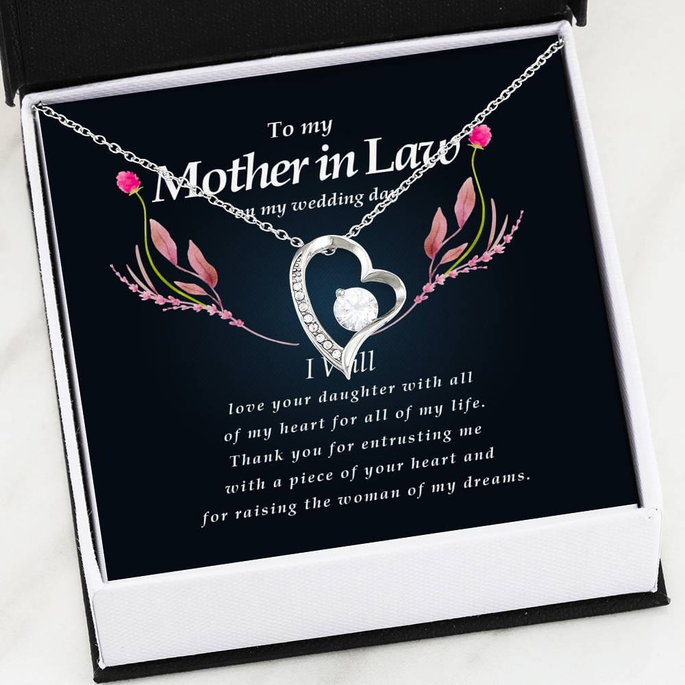 Forever Heart Necklace, Mother In Law Necklace