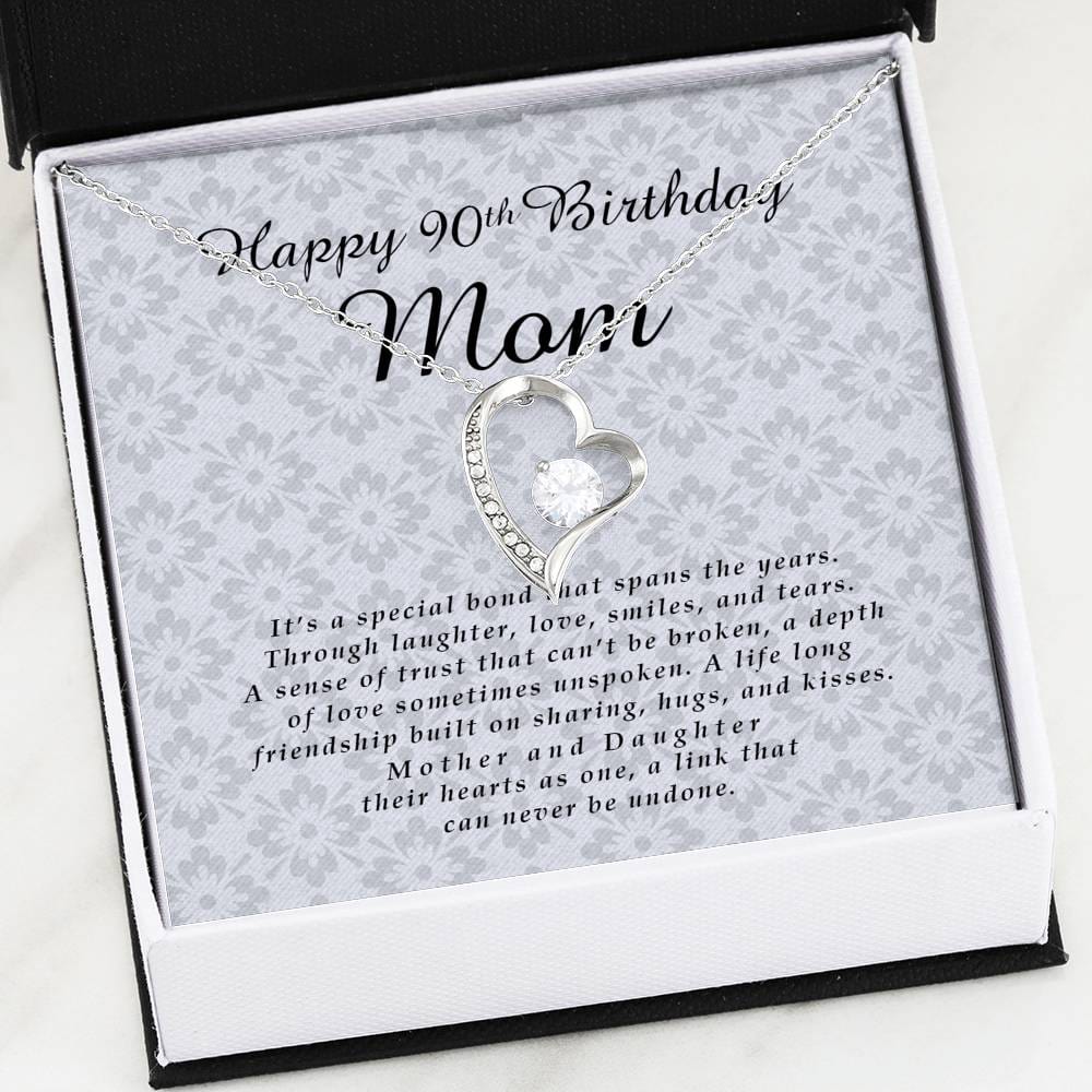 Forever Heart Necklace, Happy 90th Birthday Mom