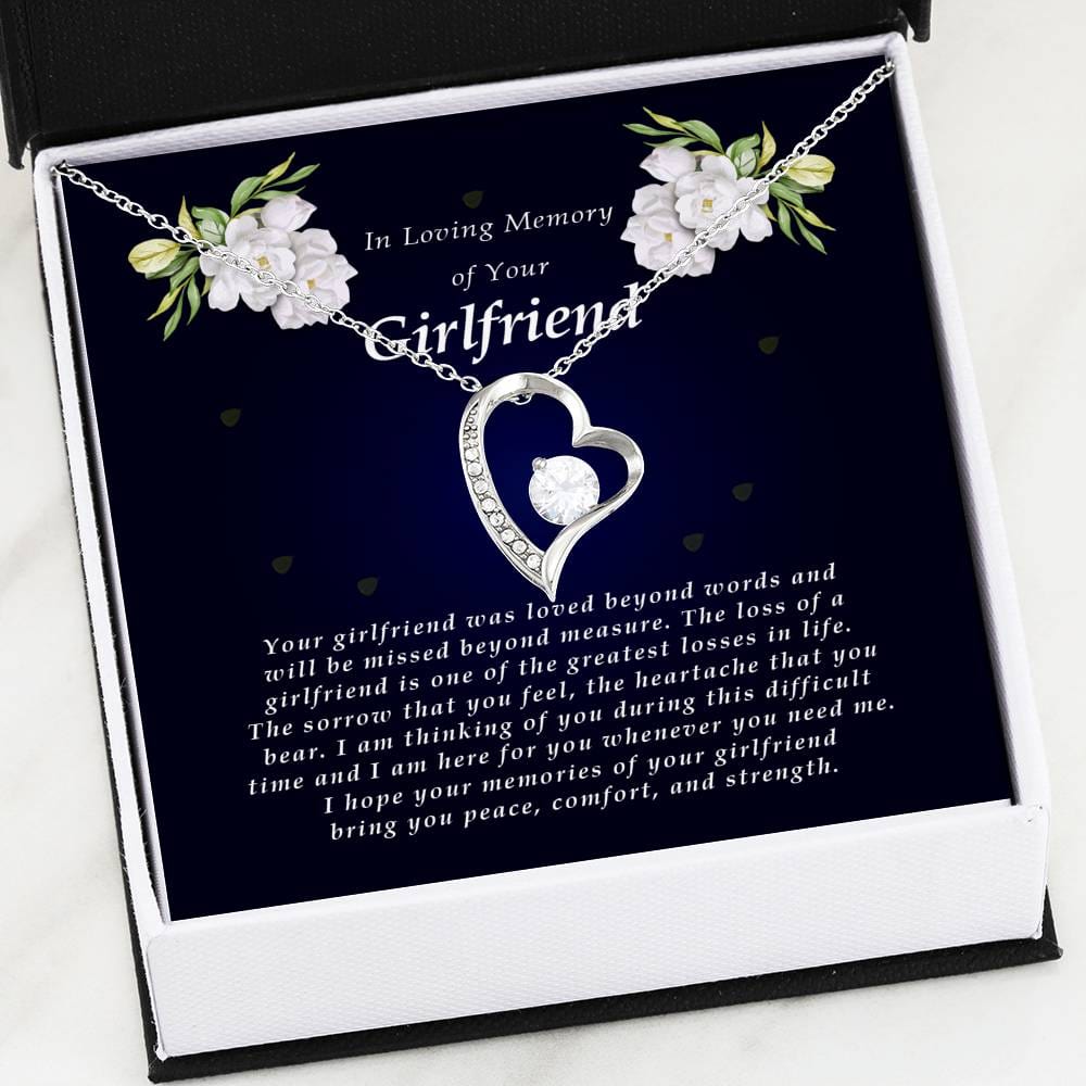 Forever Heart Necklace, Memorial Gift For Loss of Girlfriend