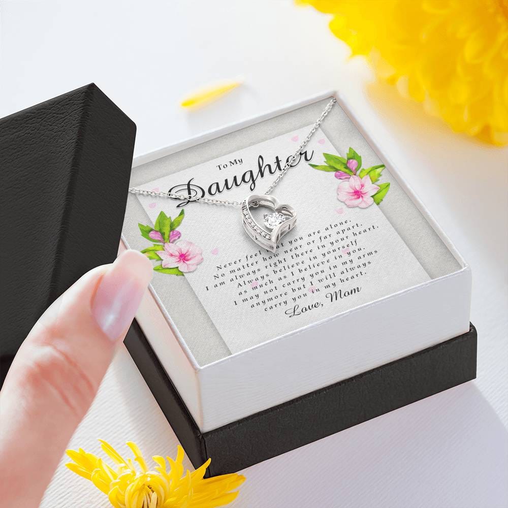 Forever Heart Necklace, Daughter Gift from Mom