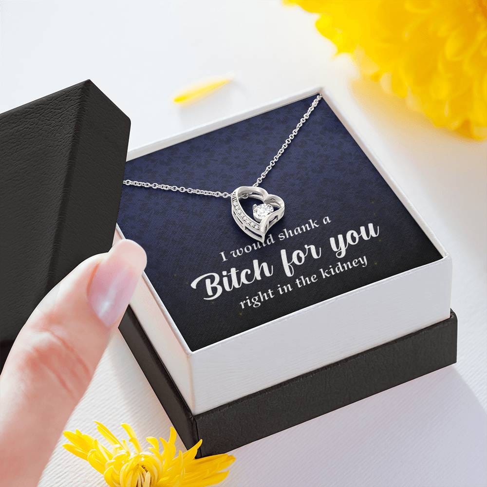 Best Friend Gift, Forever Heart Necklace