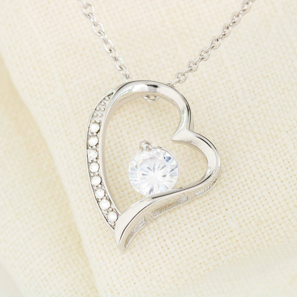Forever Heart Necklace, Twenty Five Year Anniversary Gift