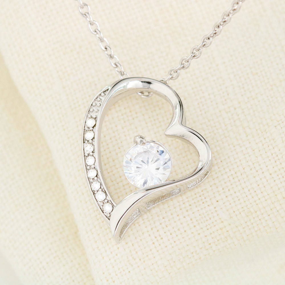 Forever Heart Necklace, Fifty Year Anniversary Gift
