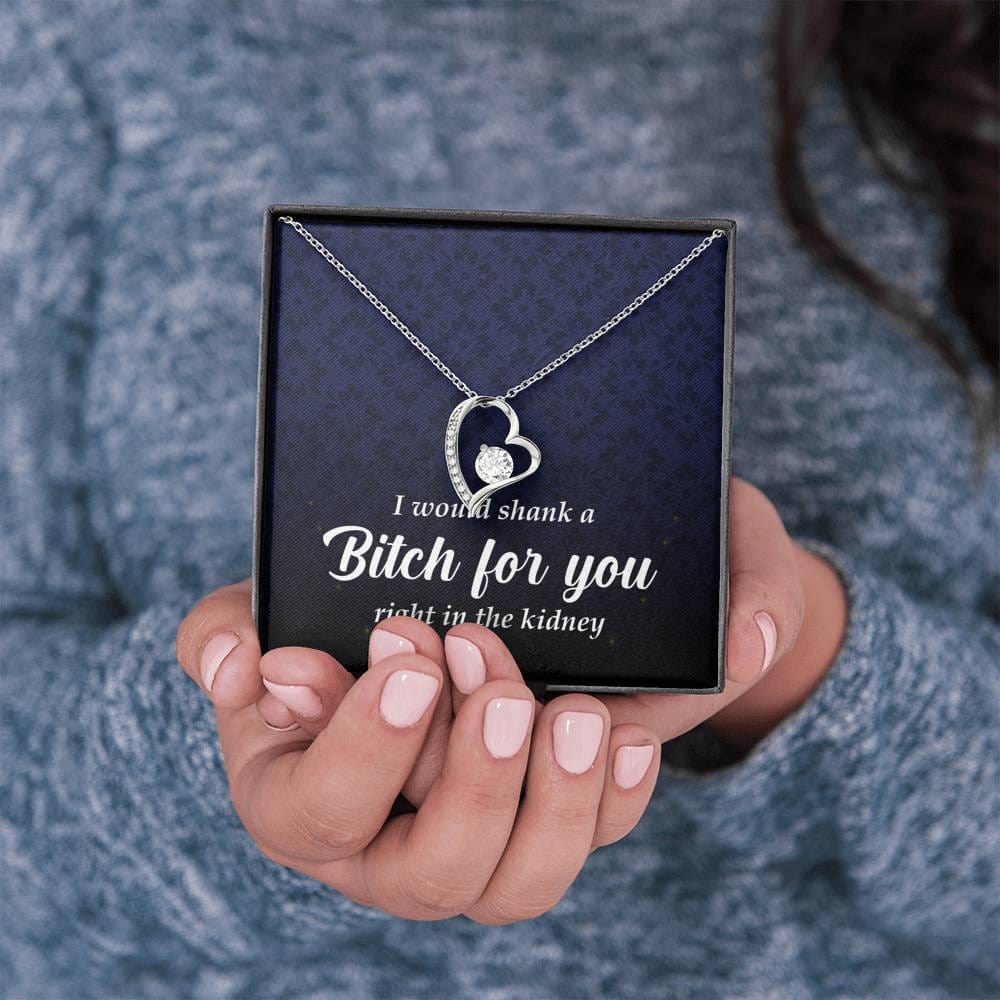 Best Friend Gift, Forever Heart Necklace