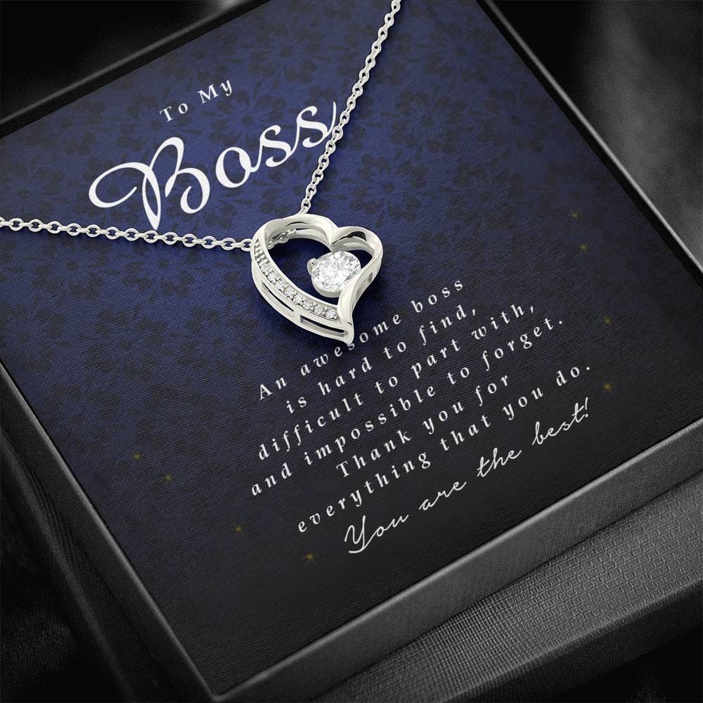 Forever Heart Necklace, To My Boss