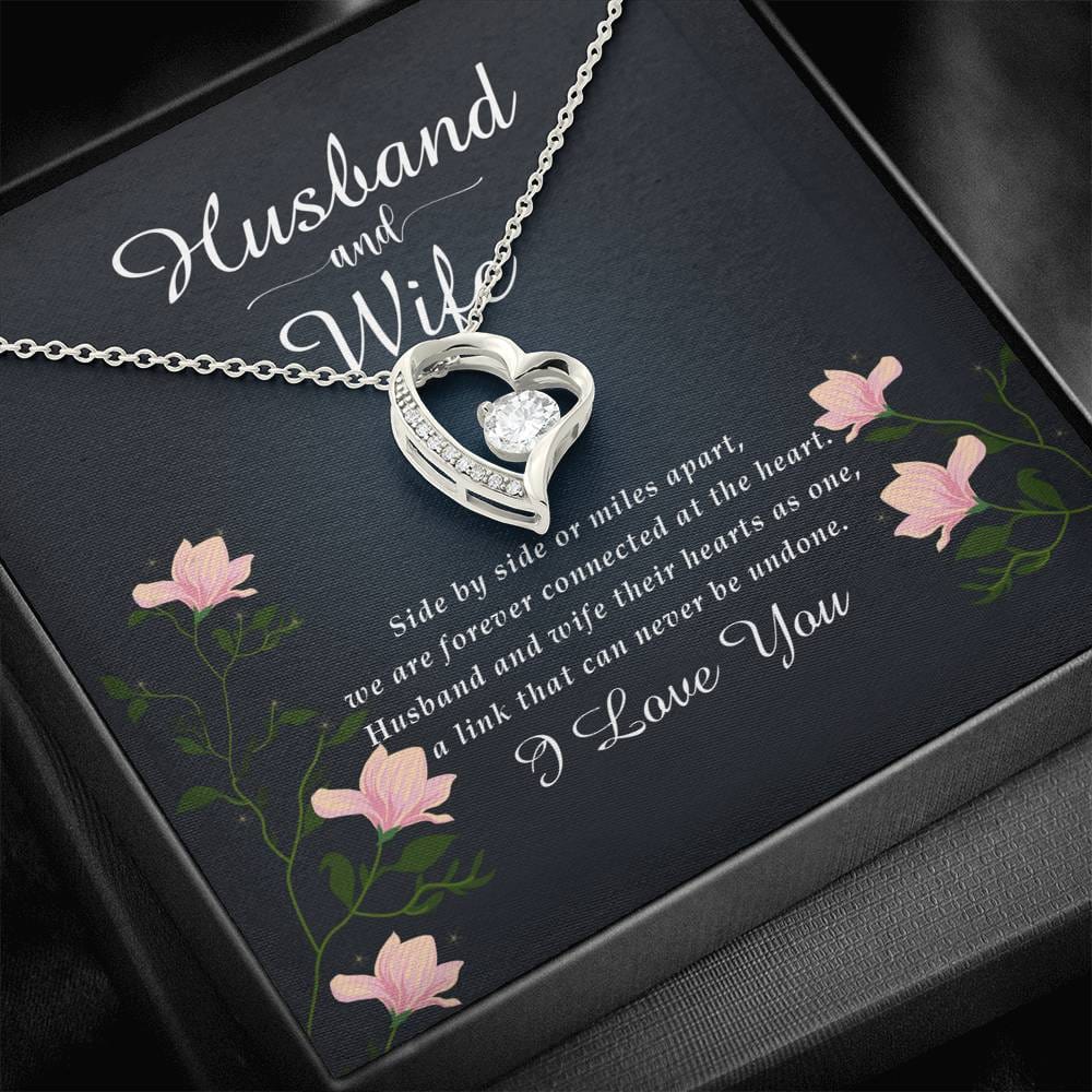 Forever Heart Necklace, To My Wife from Husband