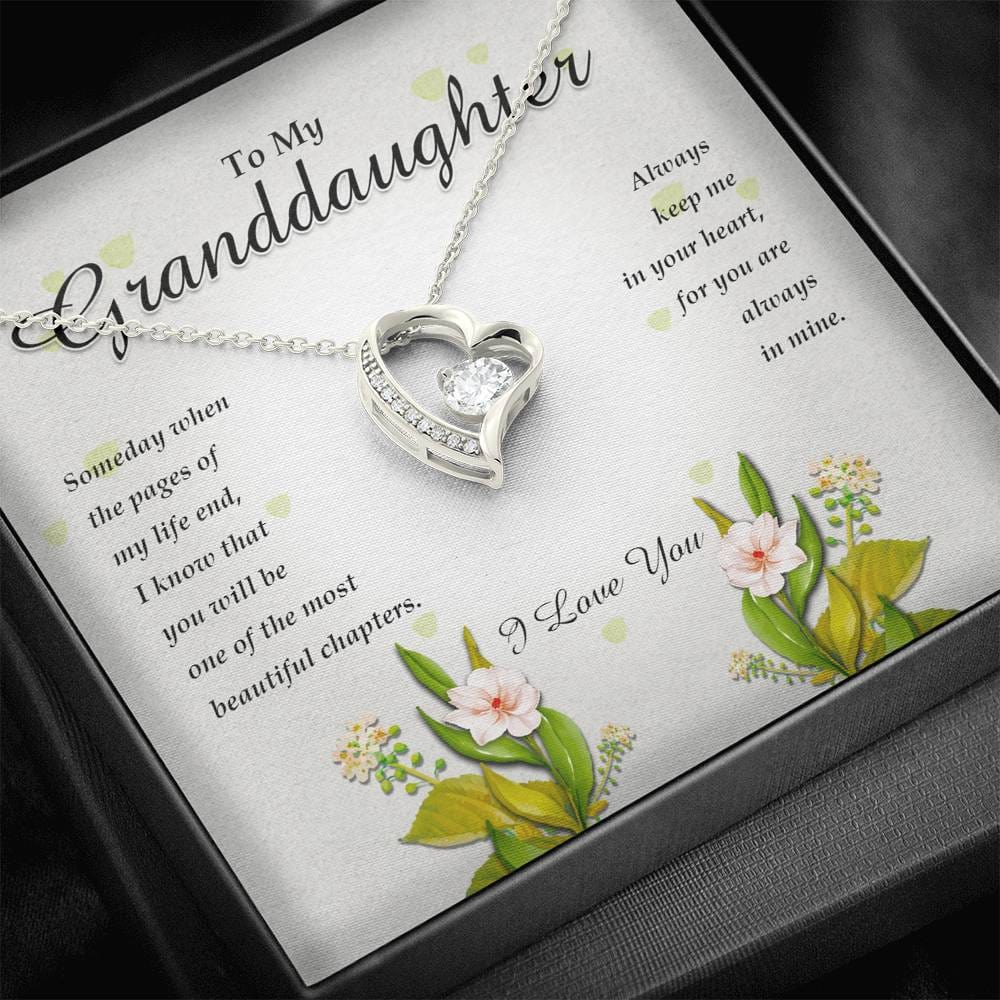 Forever Heart Necklace, To My Granddaughter