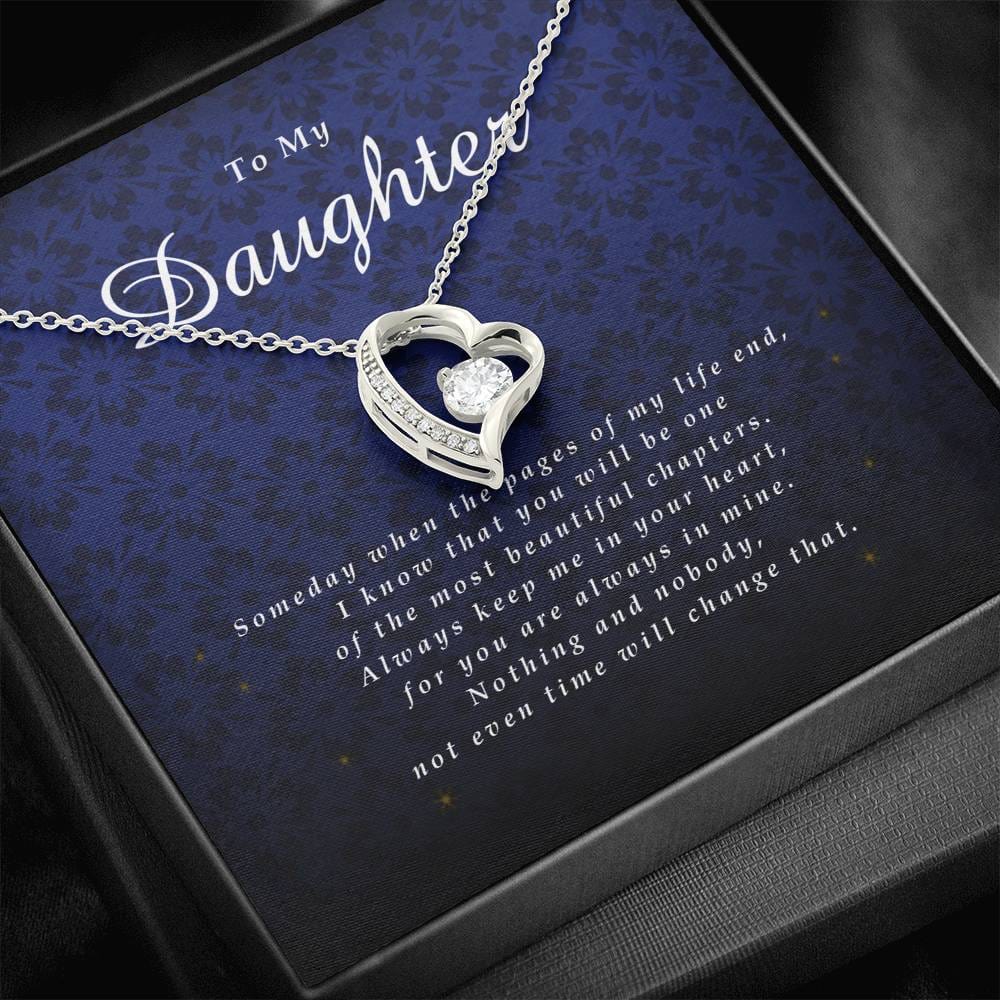 Forever Heart Necklace, Gift for Daughter from Mom / Dad