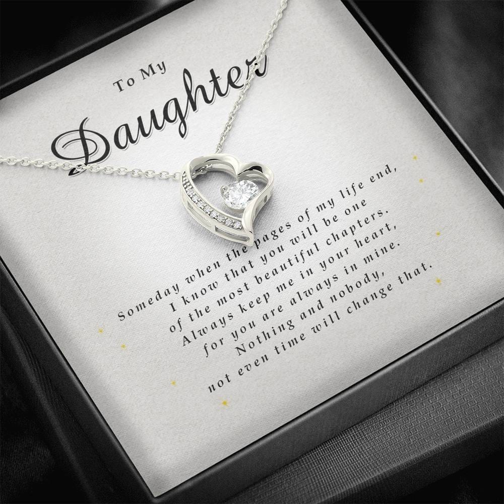 Forever Heart Necklace, Gift for Daughter from Mom / Dad