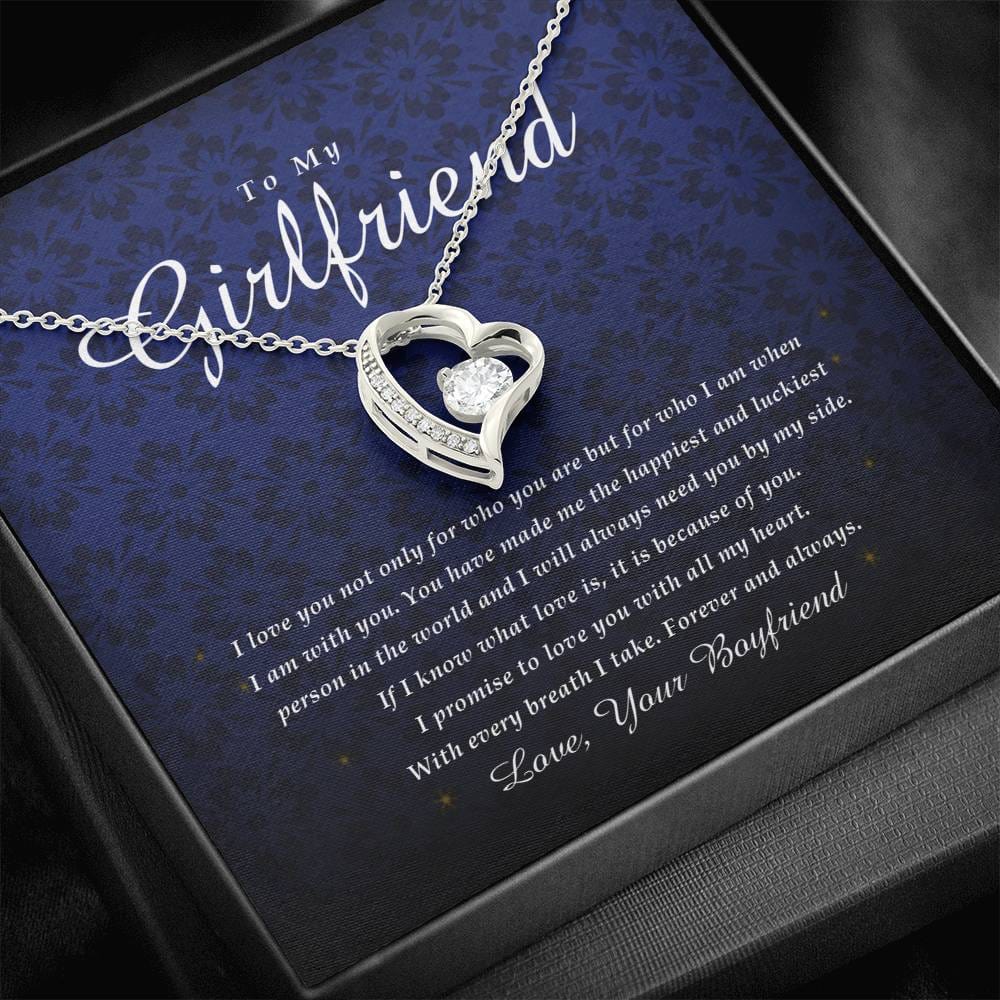 Forever Heart Necklace, To My Girlfriend