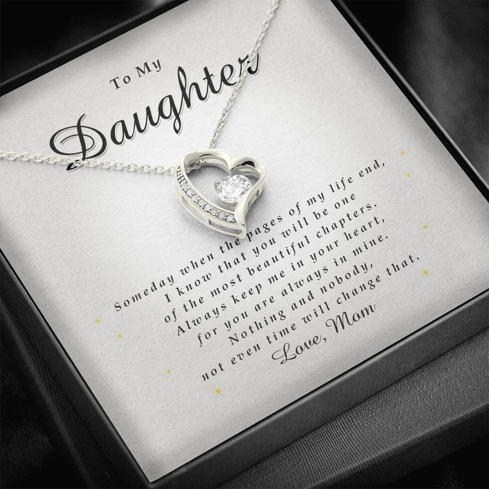 Forever Heart Necklace, Gift for Daughter from Mom