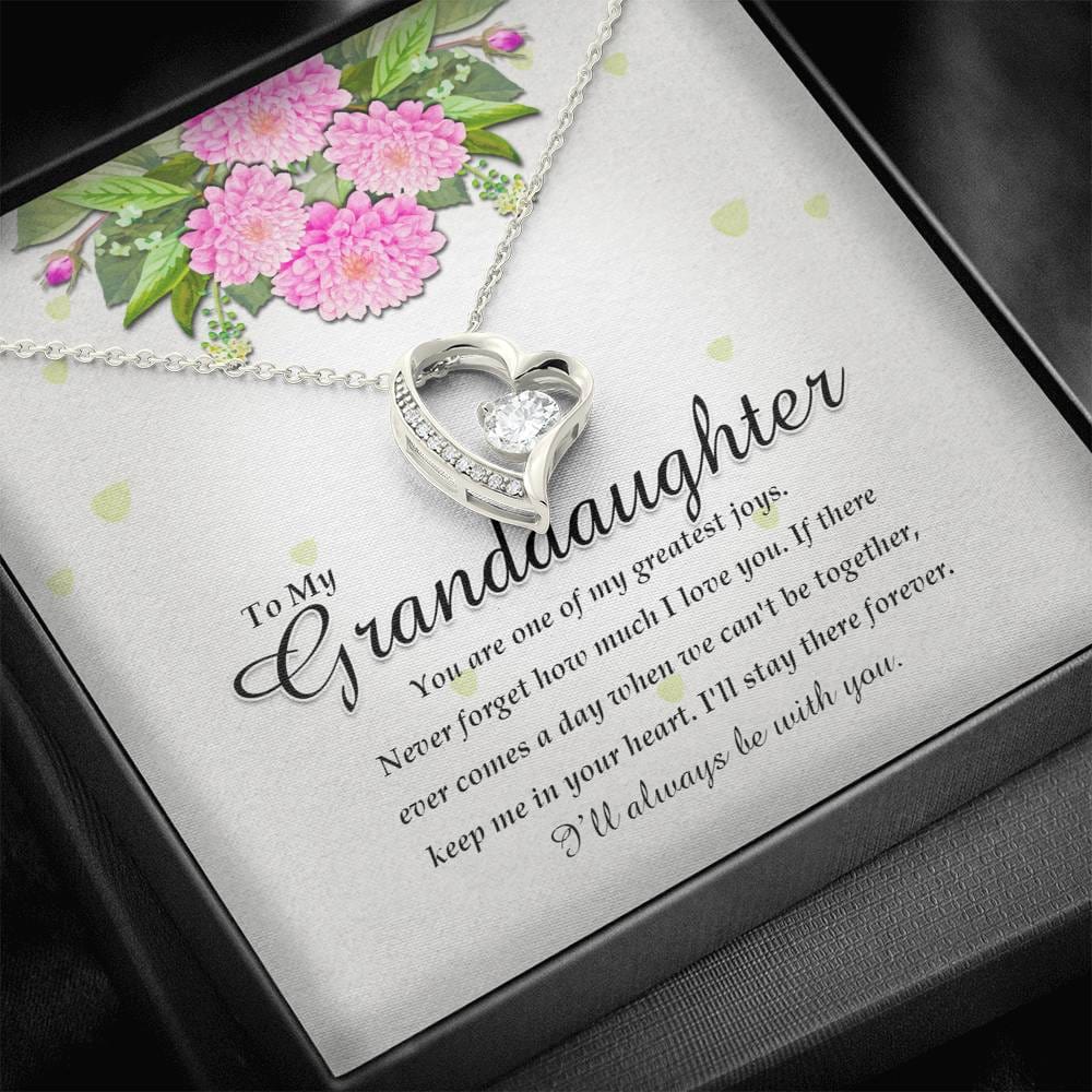 Forever Heart Necklace, Granddaughter Gift