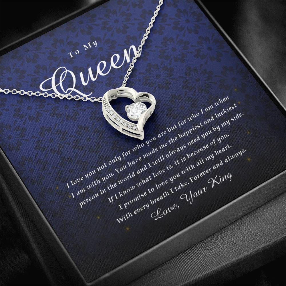 Forever Heart Necklace, To My Queen