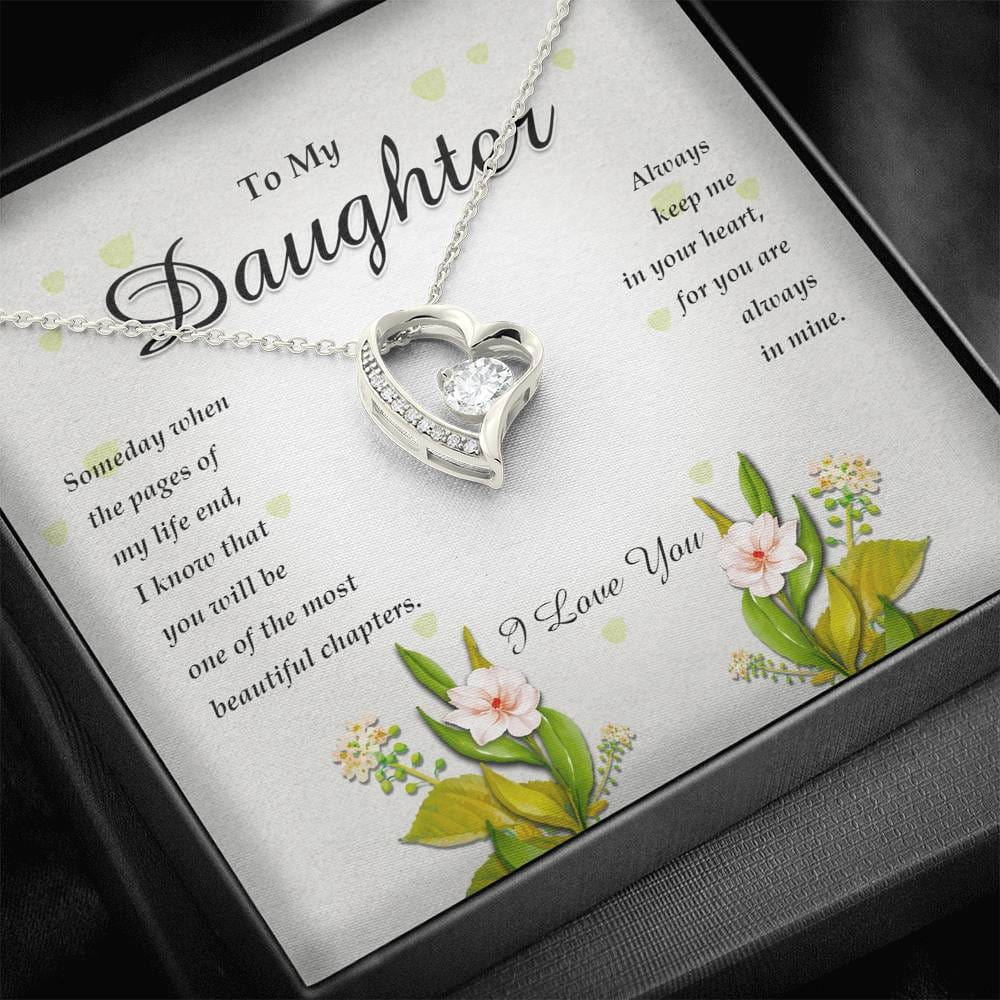 Forever Heart Necklace, To My Daughter
