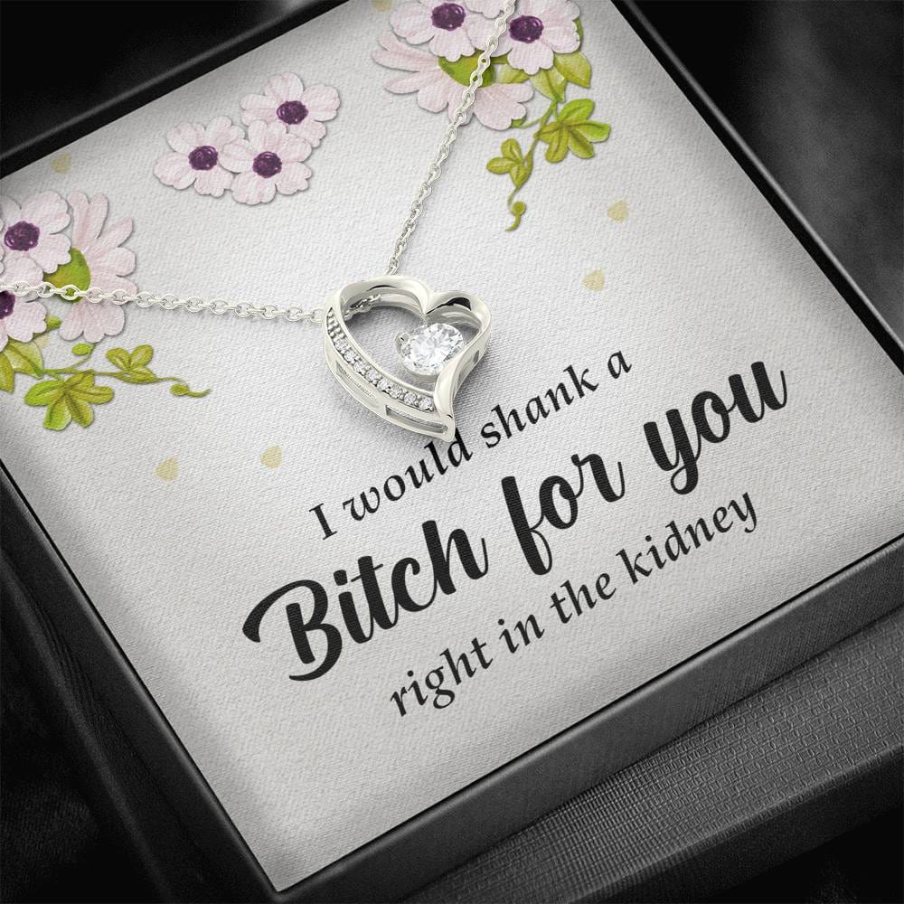 Best Friend Gift, Forever Heart Necklace