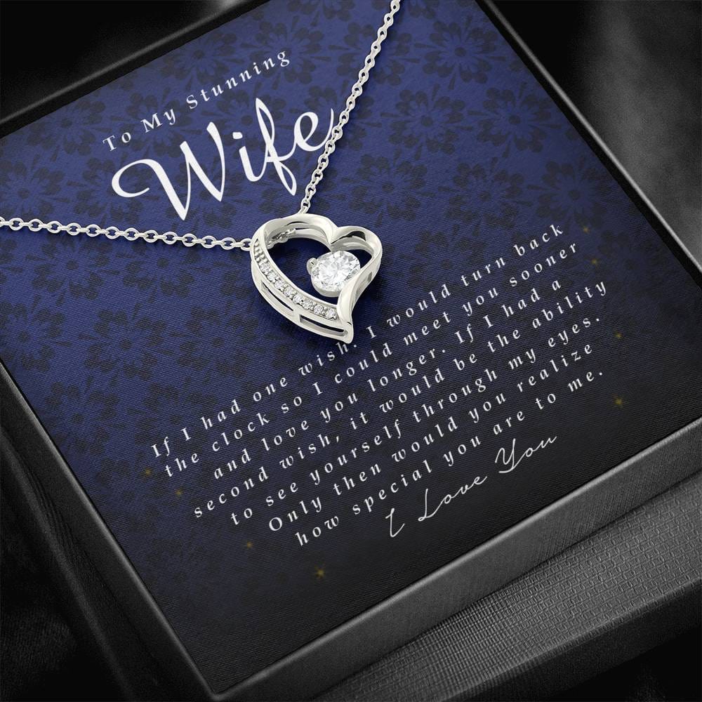 Forever Heart Necklace, To My Stunning Wife