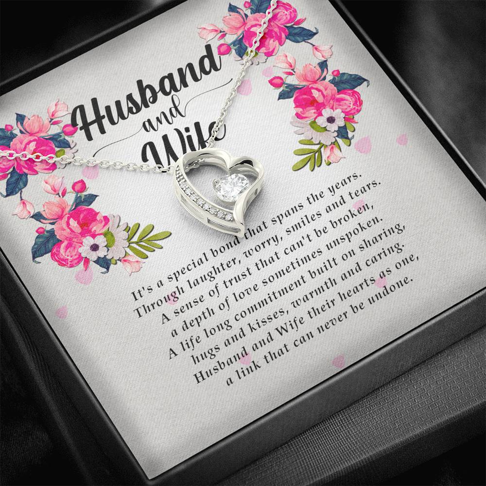 Best Wife Gift from Husband, Forever Heart Necklace
