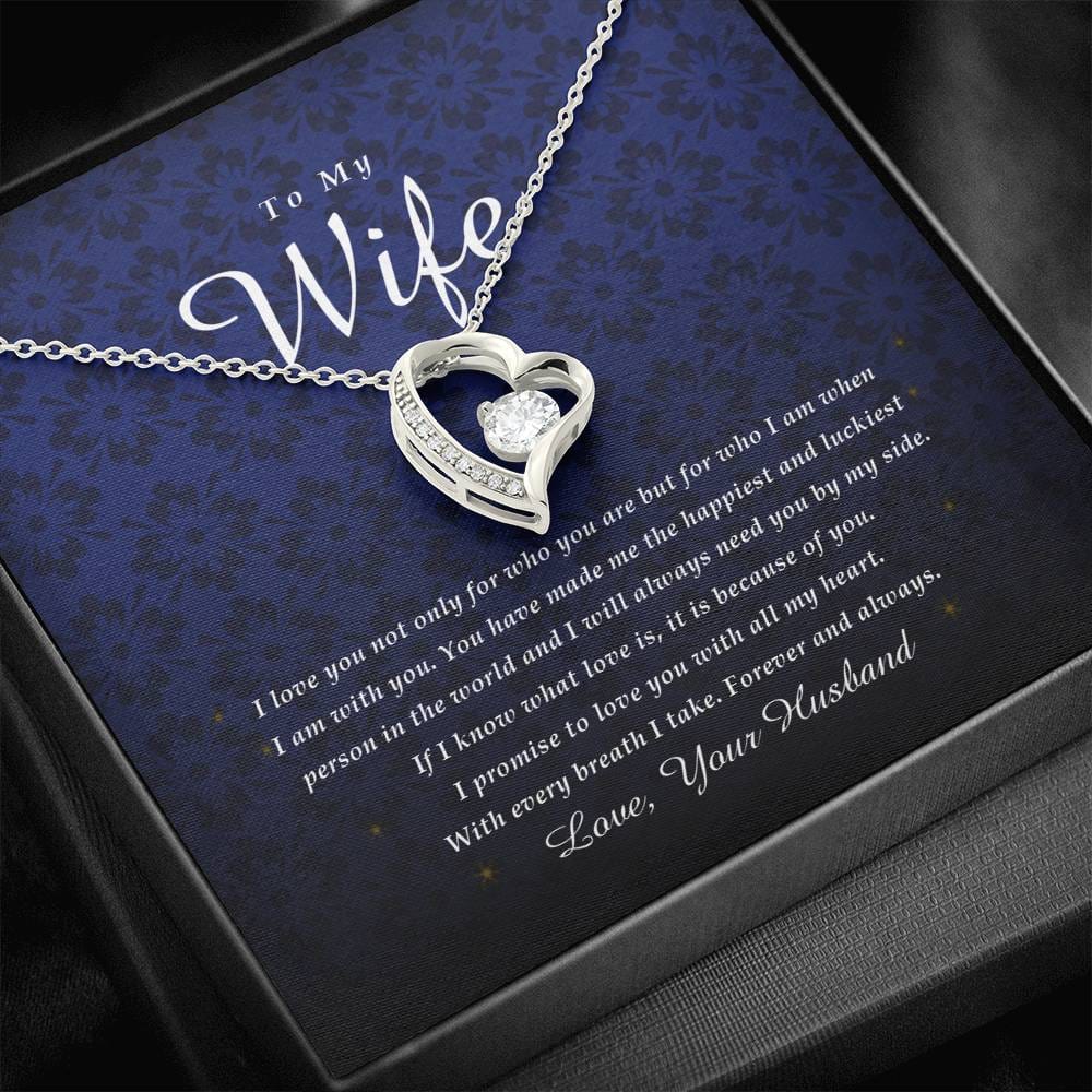 Forever Heart Necklace, To My Wife