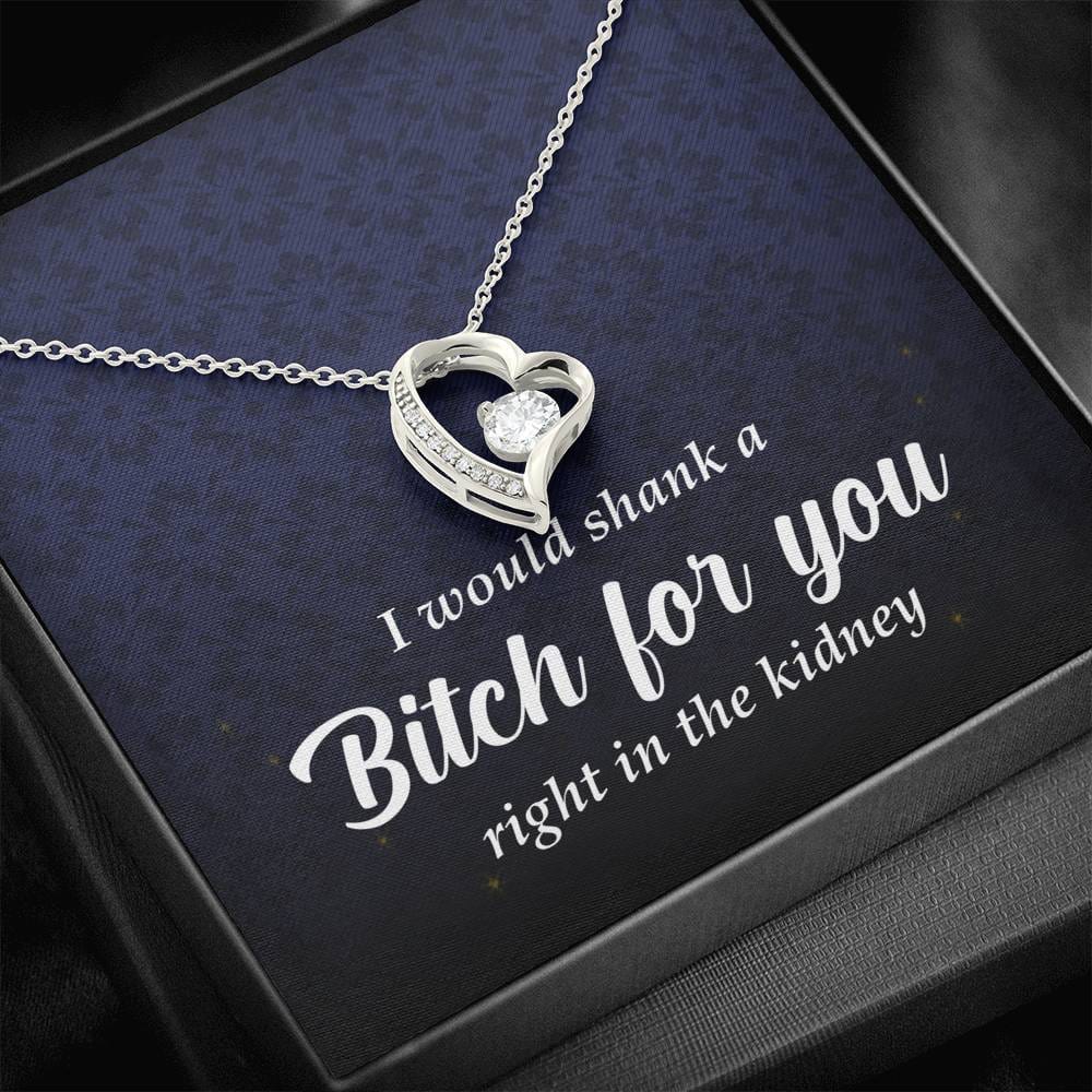 Best Friend Gift, Forever Heart Necklace