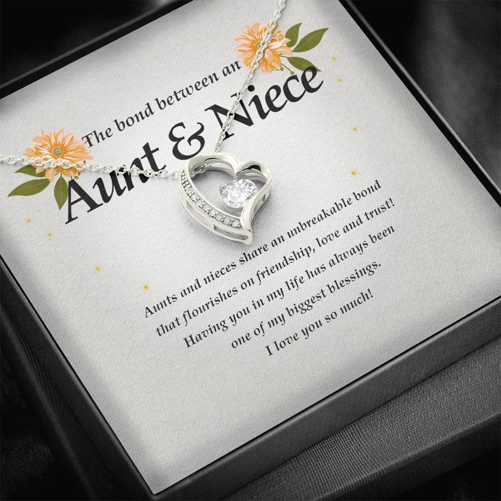 Forever Heart Necklace, Aunt and Niece Necklace
