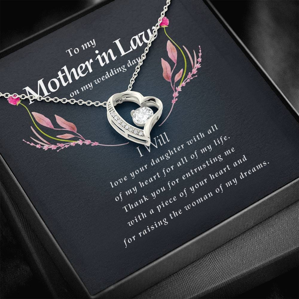 Forever Heart Necklace, Mother In Law Necklace