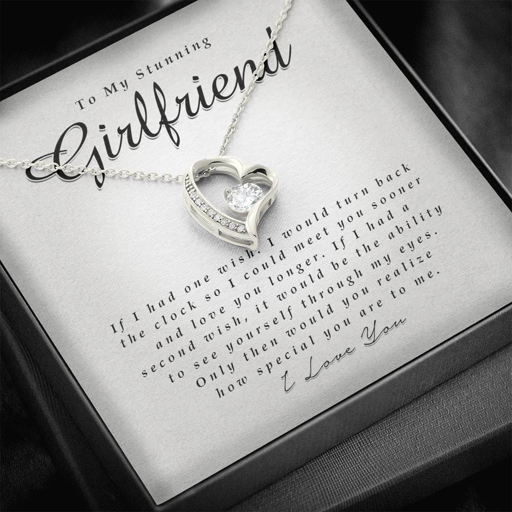 Forever Heart Necklace, To My Stunning Girlfriend