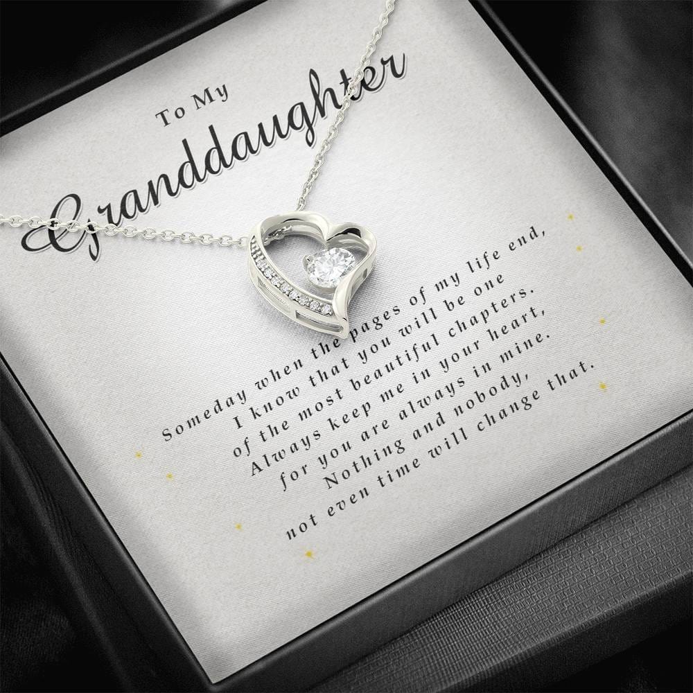 Forever Heart Necklace, Gift for Granddaughter from Grandma / Grandpa