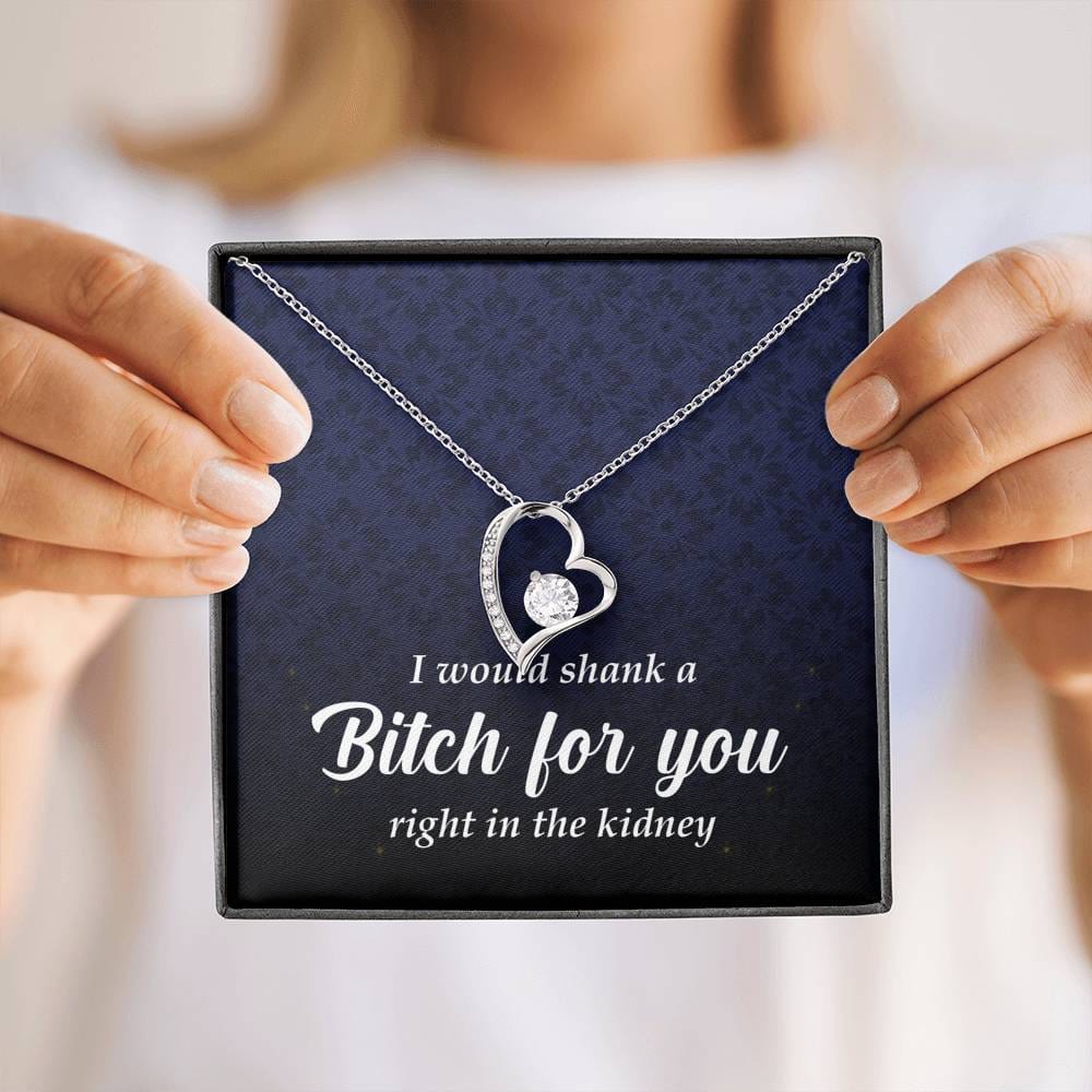 Best Friend Gift, Forever Heart Necklace