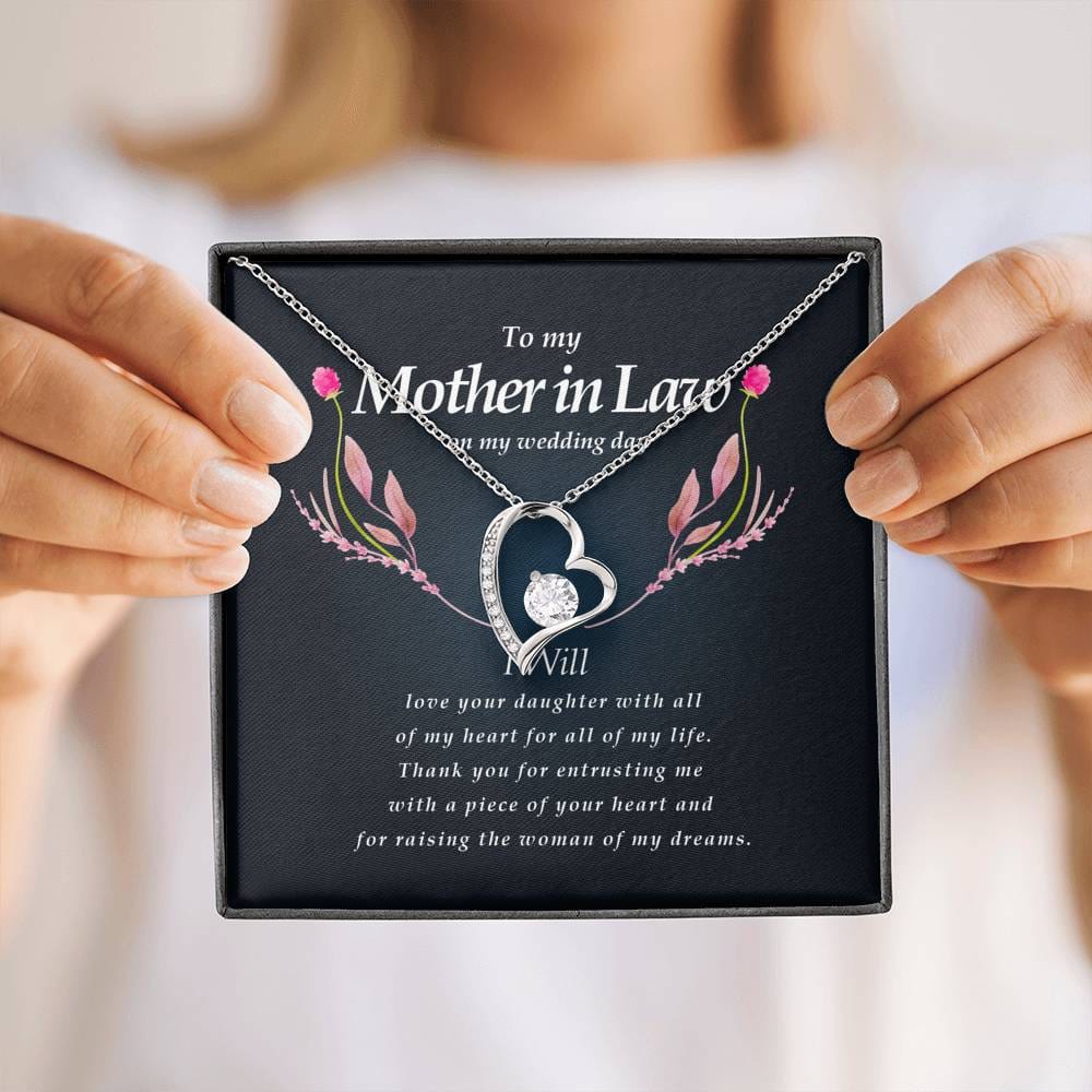 Forever Heart Necklace, Mother In Law Necklace