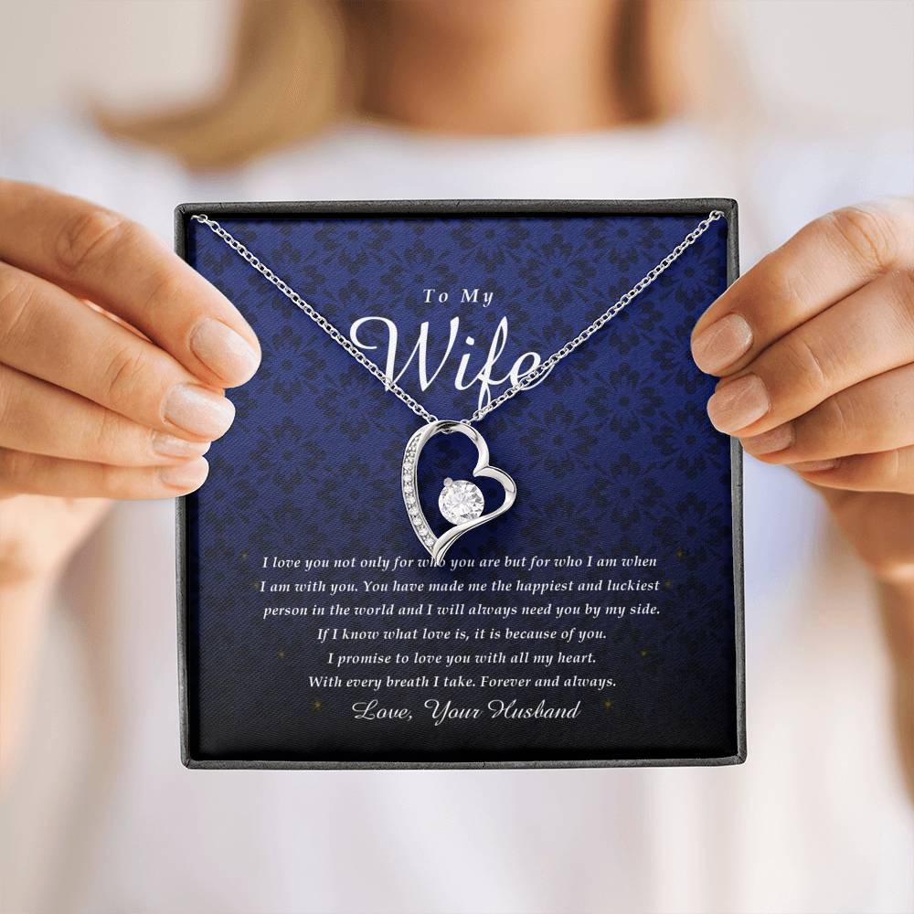 Forever Heart Necklace, To My Wife