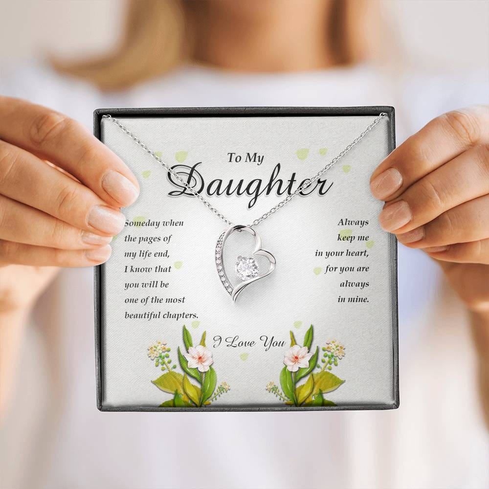 Forever Heart Necklace, To My Daughter