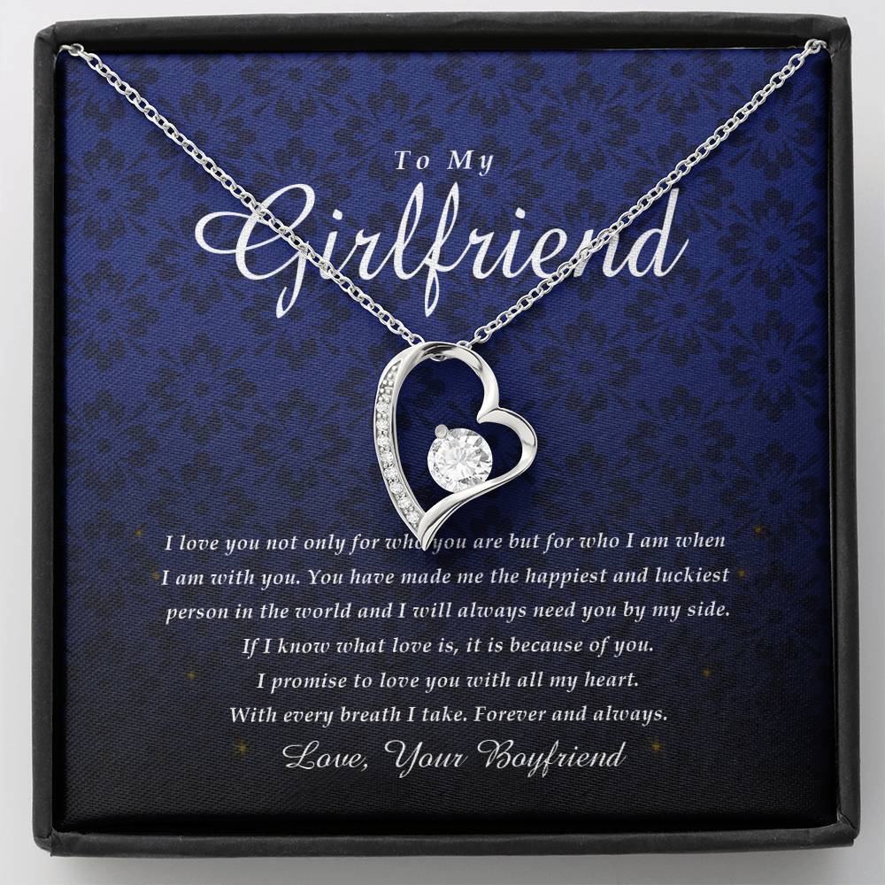 Forever Heart Necklace, To My Girlfriend