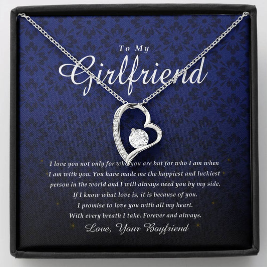 Forever Heart Necklace, To My Girlfriend