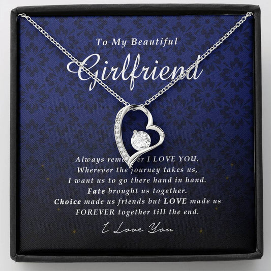 Forever Heart Necklace, To My Beautiful Girlfriend