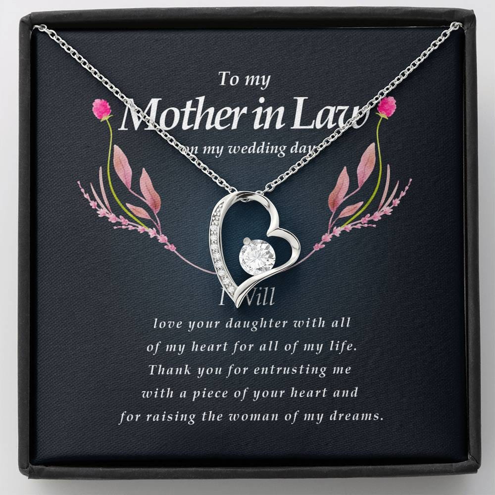 Forever Heart Necklace, Mother In Law Necklace
