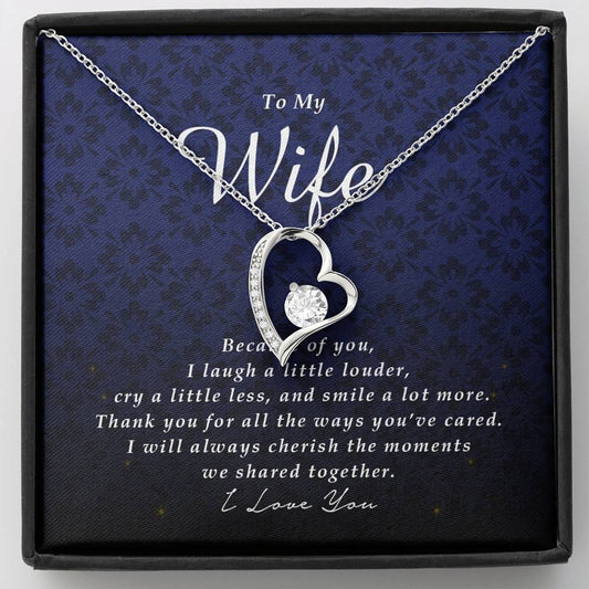 Forever Heart Necklace, To My Wife