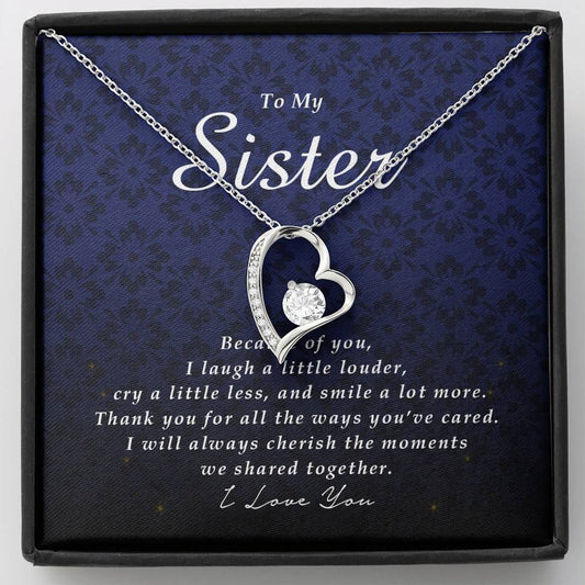 Forever Heart Necklace, To My Sister