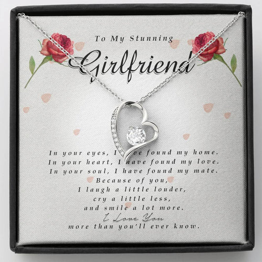 Forever Heart Necklace, To My Stunning Girlfriend