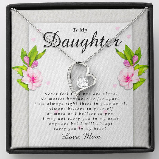 Forever Heart Necklace, Daughter Gift from Mom