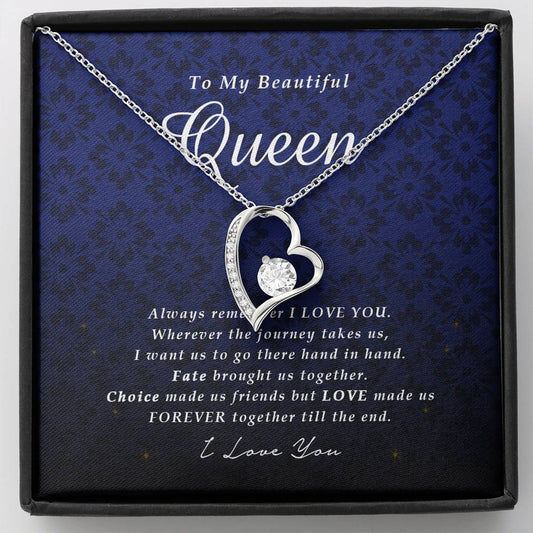 Forever Heart Necklace, To My Beautiful Queen