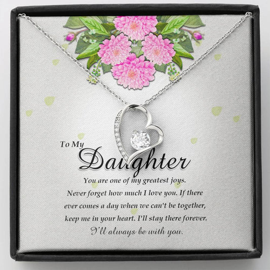 Forever Heart Necklace, Daughter Gift