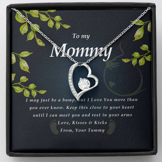 Forever Heart Necklace, Pregnancy Necklace