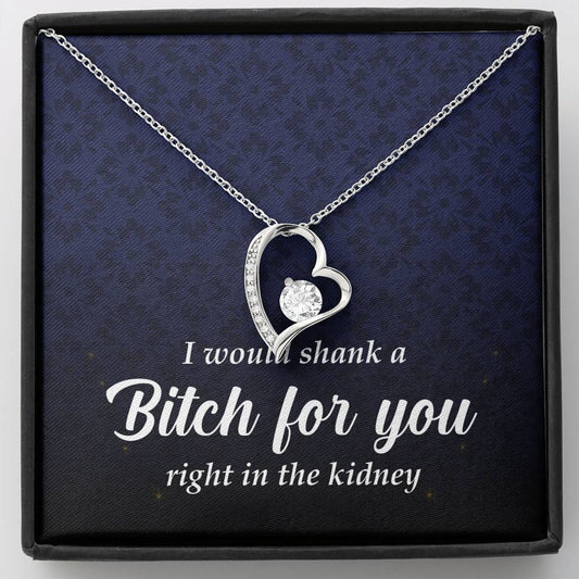 Best Friend Gift, Forever Heart Necklace