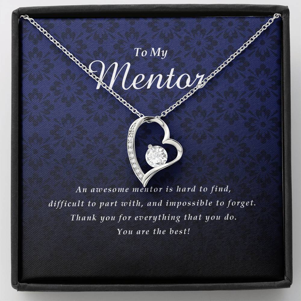 Forever Heart Necklace, Mentor Gift