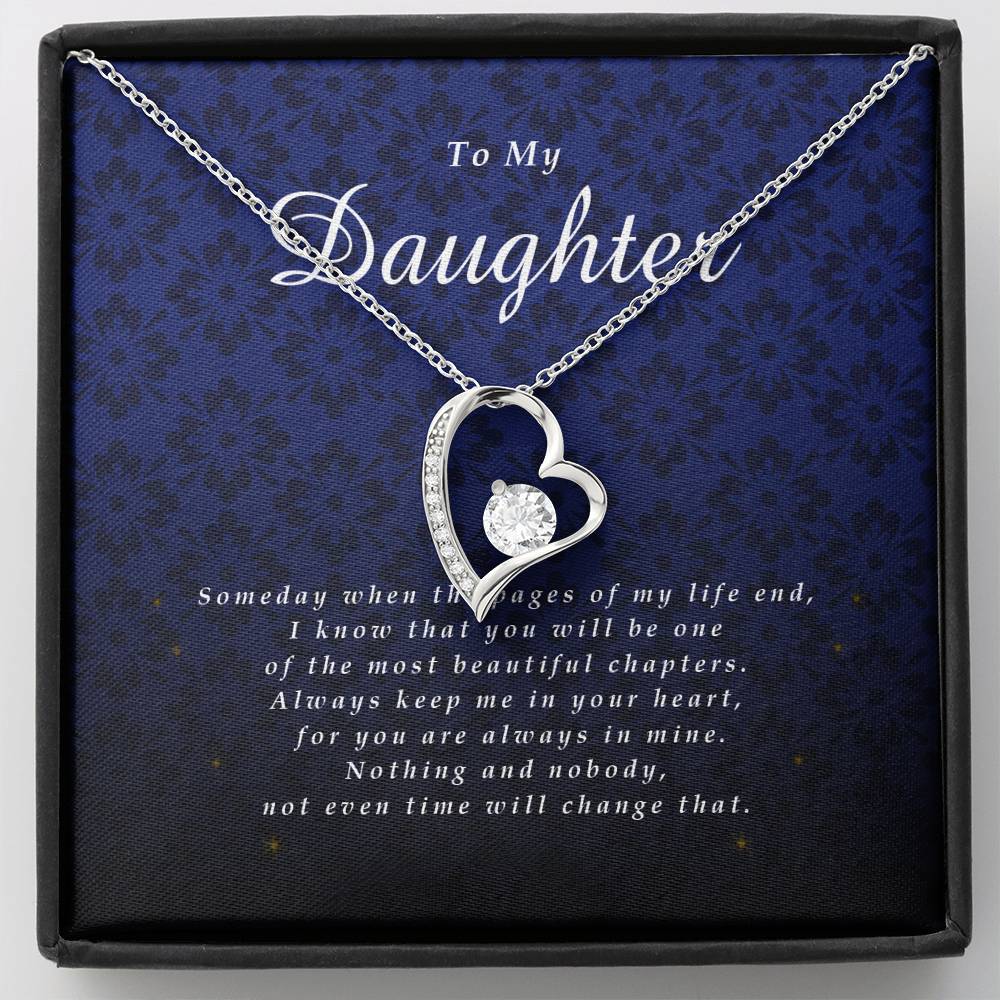 Forever Heart Necklace, Gift for Daughter from Mom / Dad