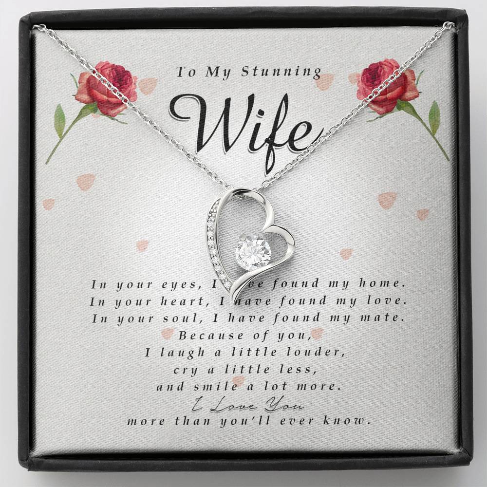 Forever Heart Necklace, To My Stunning WIfe