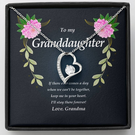 Forever Heart Necklace, Granddaughter Necklace