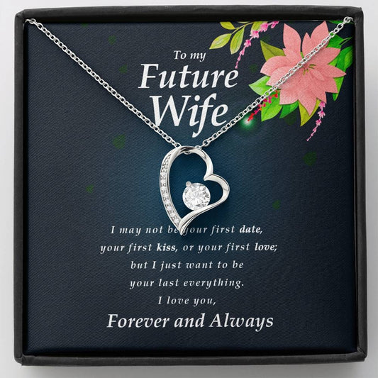 Forever Heart Necklace, To My Future Wife Necklace, From Groom