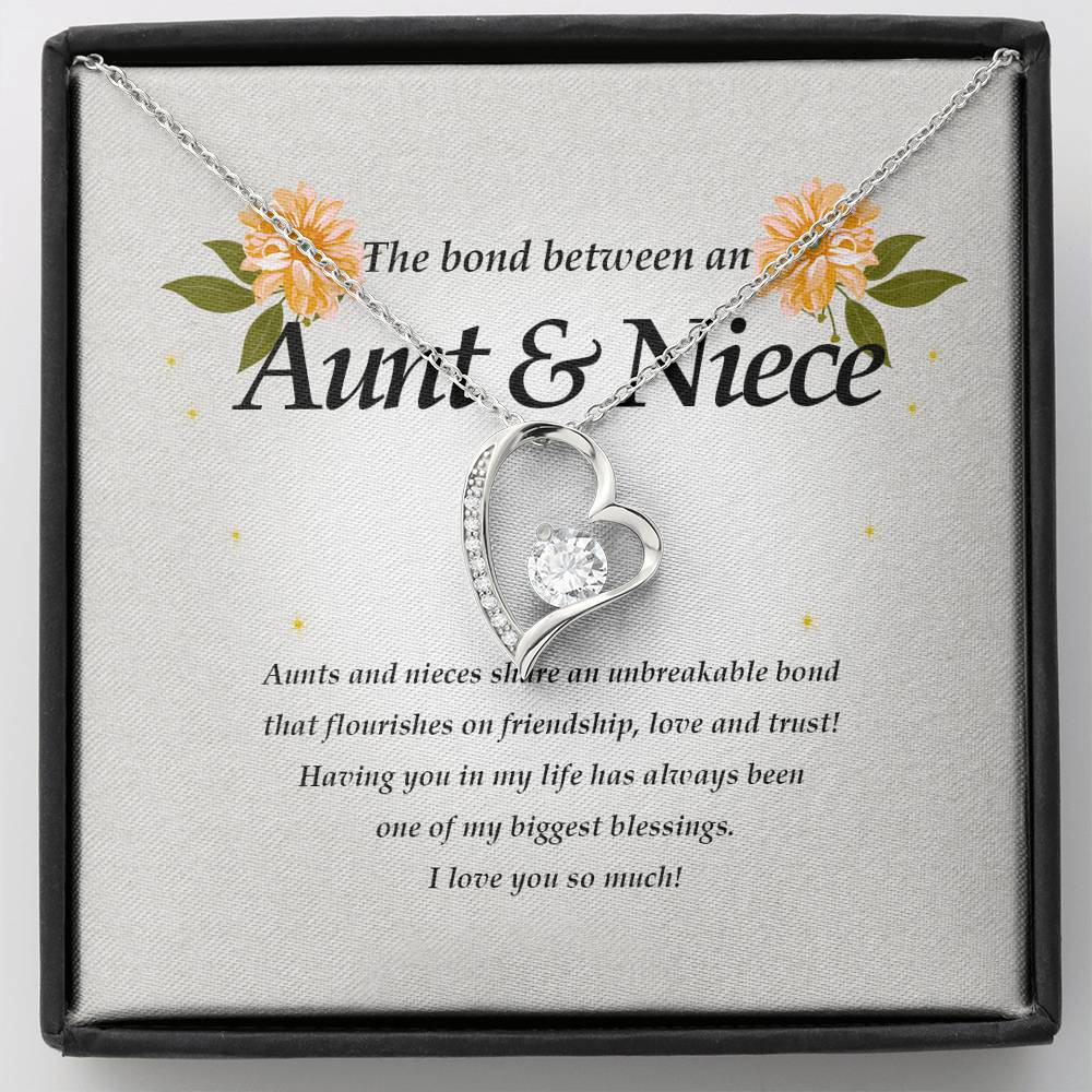 Forever Heart Necklace, Aunt and Niece Necklace