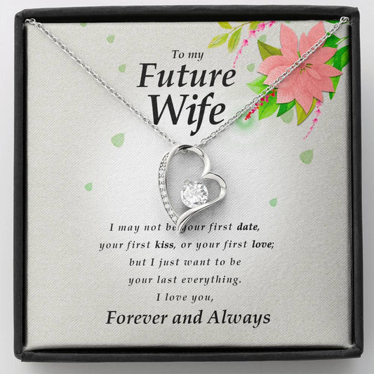 Forever Heart Necklace, To My Future Wife Necklace, From Groom